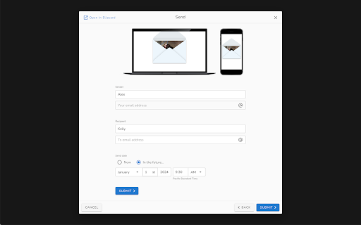 Send as Ellacard from Chrome web store to be run with OffiDocs Chromium online Send as Ellacard from Chrome web store to be run with OffiDocs Chromium online