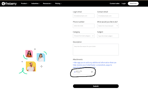 Send Fireberry ticket without the need to upload a file from Chrome web store to be run with OffiDocs Chromium online Send Fireberry ticket without the need to upload a file from Chrome web store to be run with OffiDocs Chromium online