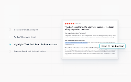 Send To Productlane from Chrome web store to be run with OffiDocs Chromium online Send To Productlane from Chrome web store to be run with OffiDocs Chromium online