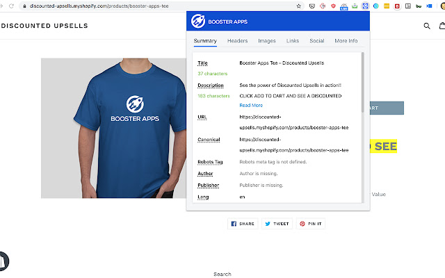 SEO Inspector by Booster Apps from Chrome web store to be run with OffiDocs Chromium online SEO Inspector by Booster Apps from Chrome web store to be run with OffiDocs Chromium online