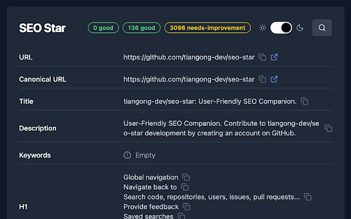 Seo Star from Chrome web store to be run with OffiDocs Chromium online Seo Star from Chrome web store to be run with OffiDocs Chromium online