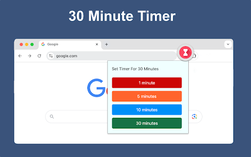 Set a Timer For 30 Minutes from Chrome web store to be run with OffiDocs Chromium online Set a Timer For 30 Minutes from Chrome web store to be run with OffiDocs Chromium online