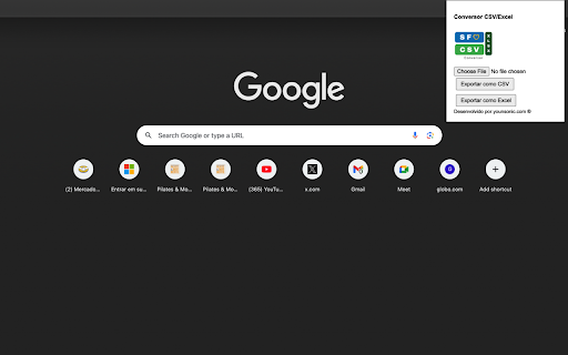 SF CSV XLSX Conversor from Chrome web store to be run with OffiDocs Chromium online SF CSV XLSX Conversor from Chrome web store to be run with OffiDocs Chromium online