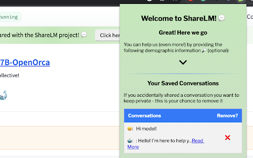 ShareLM: Share your chat conversations from Chrome web store to be run with OffiDocs Chromium online ShareLM: Share your chat conversations from Chrome web store to be run with OffiDocs Chromium online