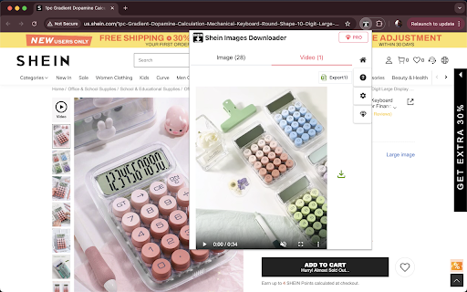 Shein Images Downloader Download Images, Videos Excel Export from Chrome web store to be run with OffiDocs Chromium online Shein Images Downloader Download Images, Videos Excel Export from Chrome web store to be run with OffiDocs Chromium online