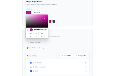 Simple Bookmark Counter from Chrome web store to be run with OffiDocs Chromium online Simple Bookmark Counter from Chrome web store to be run with OffiDocs Chromium online