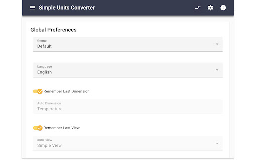 Simple Units Converter (Lite) from Chrome web store to be run with OffiDocs Chromium online Simple Units Converter (Lite) from Chrome web store to be run with OffiDocs Chromium online