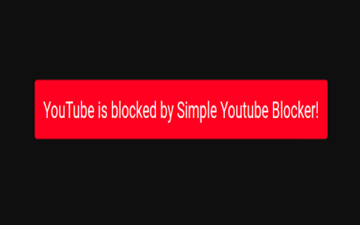 Simple YouTube Blocker from Chrome web store to be run with OffiDocs Chromium online Simple YouTube Blocker from Chrome web store to be run with OffiDocs Chromium online