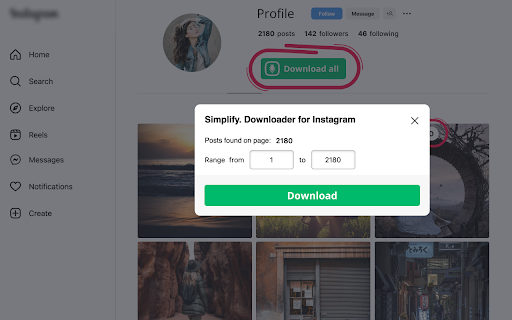 Simplify. Downloader for Instagram from Chrome web store to be run with OffiDocs Chromium online Simplify. Downloader for Instagram from Chrome web store to be run with OffiDocs Chromium online