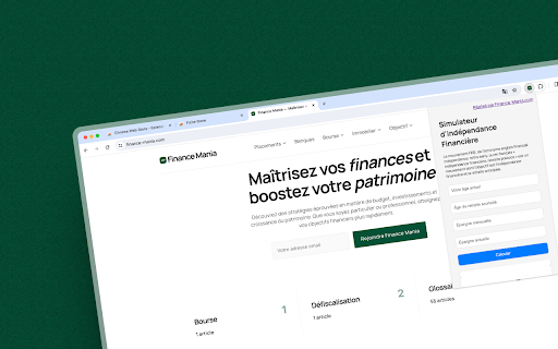 Simulateur (FIRE) dindépendance financière from Chrome web store to be run with OffiDocs Chromium online Simulateur (FIRE) dindépendance financière from Chrome web store to be run with OffiDocs Chromium online