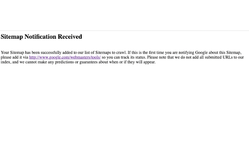 Sitemap Pinger from Chrome web store to be run with OffiDocs Chromium online Sitemap Pinger from Chrome web store to be run with OffiDocs Chromium online