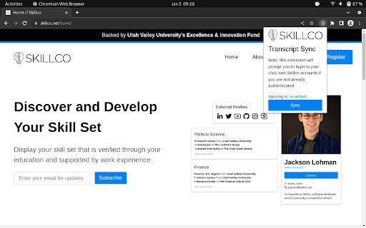 Skillco Sync from Chrome web store to be run with OffiDocs Chromium online Skillco Sync from Chrome web store to be run with OffiDocs Chromium online
