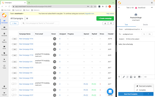 SmartReach Task Manager from Chrome web store to be run with OffiDocs Chromium online SmartReach Task Manager from Chrome web store to be run with OffiDocs Chromium online