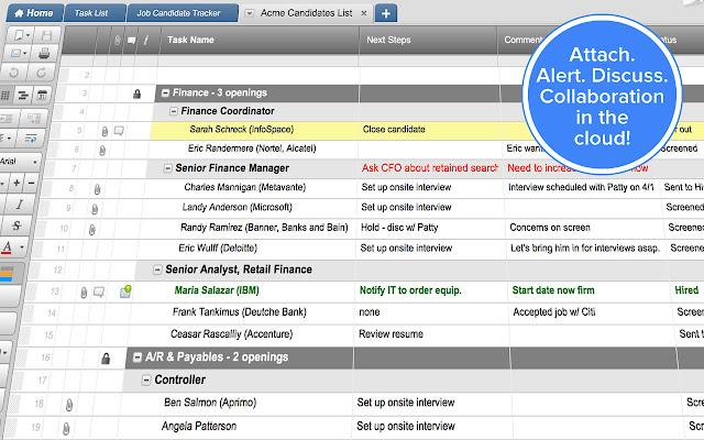 Smartsheet HR from Chrome web store to be run with OffiDocs Chromium online Smartsheet HR from Chrome web store to be run with OffiDocs Chromium online