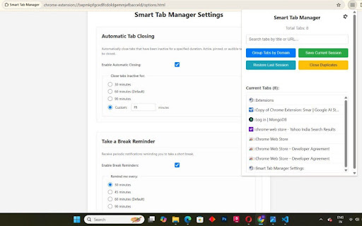 SmartTab Manager+ from Chrome web store to be run with OffiDocs Chromium online SmartTab Manager+ from Chrome web store to be run with OffiDocs Chromium online