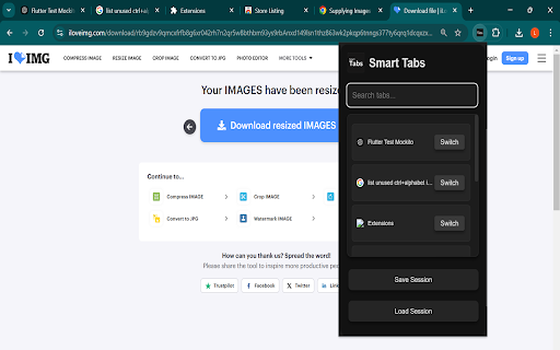 SmartTabs from Chrome web store to be run with OffiDocs Chromium online SmartTabs from Chrome web store to be run with OffiDocs Chromium online