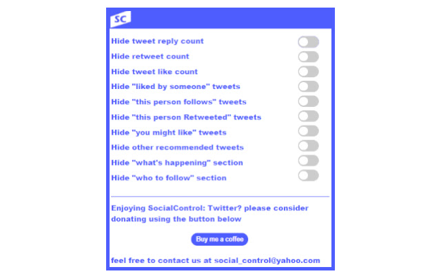 SocialControl: Twitter from Chrome web store to be run with OffiDocs Chromium online SocialControl: Twitter from Chrome web store to be run with OffiDocs Chromium online