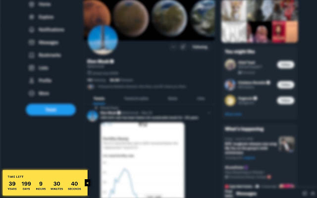 Social Media Death Clock from Chrome web store to be run with OffiDocs Chromium online Social Media Death Clock from Chrome web store to be run with OffiDocs Chromium online