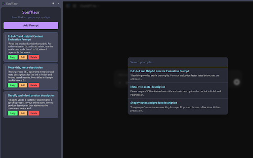 Souffleur from Chrome web store to be run with OffiDocs Chromium online Souffleur from Chrome web store to be run with OffiDocs Chromium online