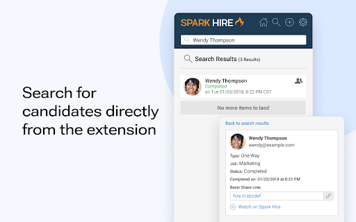 Spark Hire from Chrome web store to be run with OffiDocs Chromium online Spark Hire from Chrome web store to be run with OffiDocs Chromium online