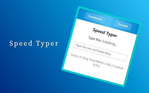 Speed Typer from Chrome web store to be run with OffiDocs Chromium online Speed Typer from Chrome web store to be run with OffiDocs Chromium online