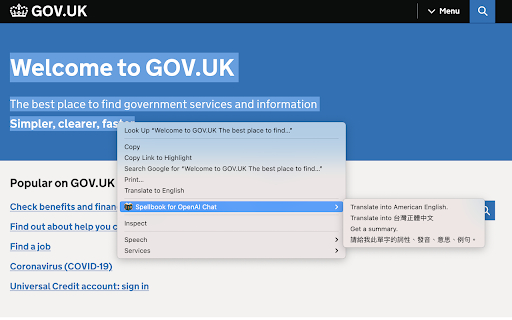 Spellbook for OpenAI Chat from Chrome web store to be run with OffiDocs Chromium online Spellbook for OpenAI Chat from Chrome web store to be run with OffiDocs Chromium online
