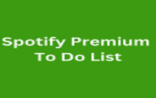 Spotify Premium To Do List from Chrome web store to be run with OffiDocs Chromium online Spotify Premium To Do List from Chrome web store to be run with OffiDocs Chromium online