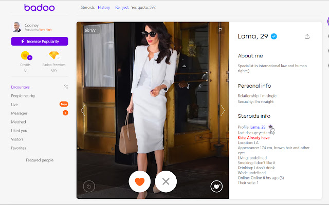 Steroids for Badoo v.1.5 from Chrome web store to be run with OffiDocs Chromium online Steroids for Badoo v.1.5 from Chrome web store to be run with OffiDocs Chromium online