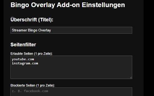 Streamer Bingo Overlay from Chrome web store to be run with OffiDocs Chromium online Streamer Bingo Overlay from Chrome web store to be run with OffiDocs Chromium online