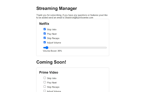 Streaming Manager from Chrome web store to be run with OffiDocs Chromium online Streaming Manager from Chrome web store to be run with OffiDocs Chromium online