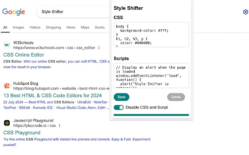 Style Shifter from Chrome web store to be run with OffiDocs Chromium online Style Shifter from Chrome web store to be run with OffiDocs Chromium online