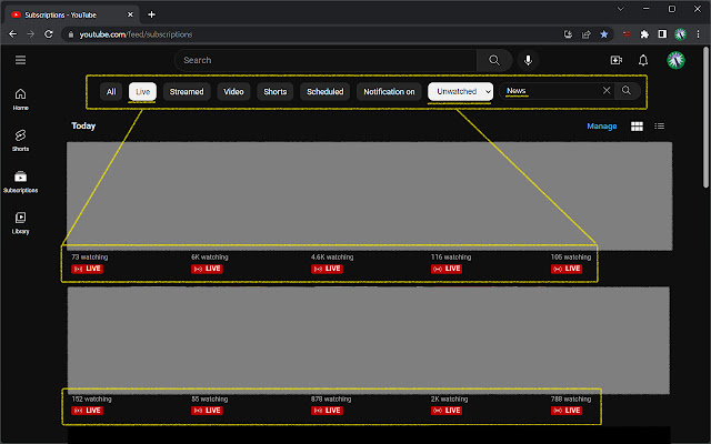 Subscription Feed Filter for YouTube from Chrome web store to be run with OffiDocs Chromium online Subscription Feed Filter for YouTube from Chrome web store to be run with OffiDocs Chromium online