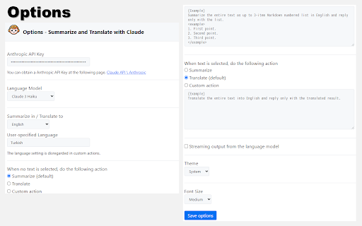 Summarize and Translate with Claude from Chrome web store to be run with OffiDocs Chromium online Summarize and Translate with Claude from Chrome web store to be run with OffiDocs Chromium online