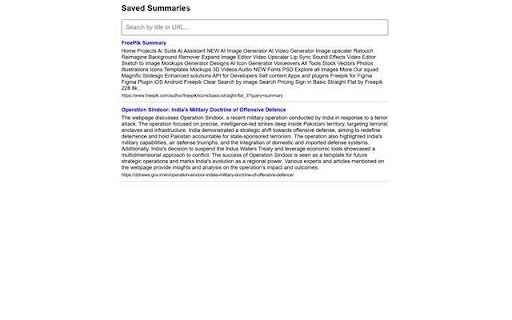 Summarize with AI from Chrome web store to be run with OffiDocs Chromium online Summarize with AI from Chrome web store to be run with OffiDocs Chromium online