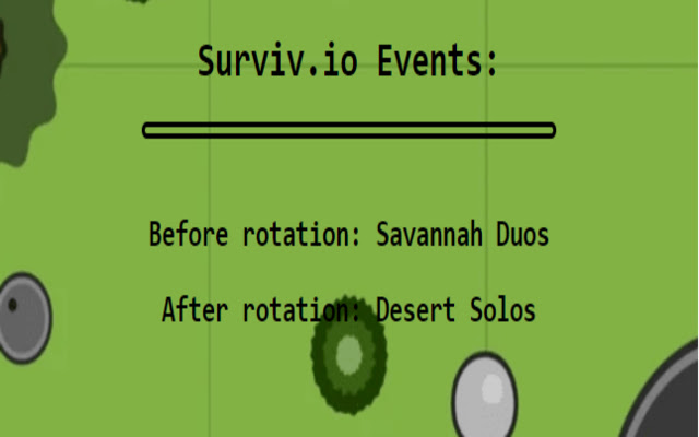 Surviv.io Event Checker from Chrome web store to be run with OffiDocs Chromium online Surviv.io Event Checker from Chrome web store to be run with OffiDocs Chromium online