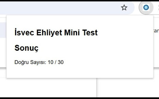 İsvec Ehliyet Mini Test from Chrome web store to be run with OffiDocs Chromium online İsvec Ehliyet Mini Test from Chrome web store to be run with OffiDocs Chromium online