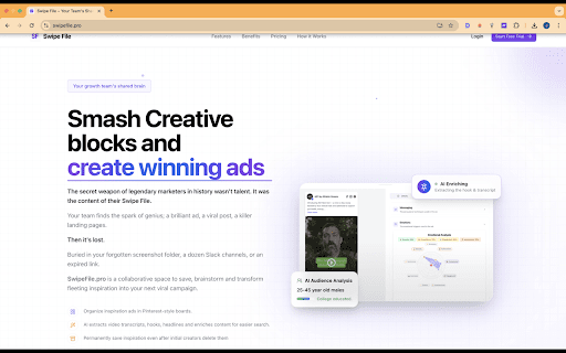 Swipe File Ad Saver from Chrome web store to be run with OffiDocs Chromium online Swipe File Ad Saver from Chrome web store to be run with OffiDocs Chromium online