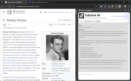 Tabchat AI from Chrome web store to be run with OffiDocs Chromium online Tabchat AI from Chrome web store to be run with OffiDocs Chromium online