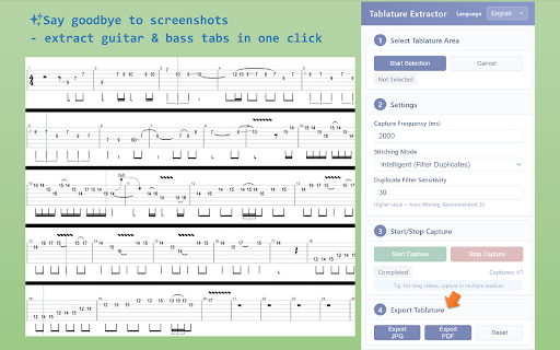 Tablature Extractor from Chrome web store to be run with OffiDocs Chromium online Tablature Extractor from Chrome web store to be run with OffiDocs Chromium online