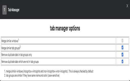 TabManager from Chrome web store to be run with OffiDocs Chromium online TabManager from Chrome web store to be run with OffiDocs Chromium online