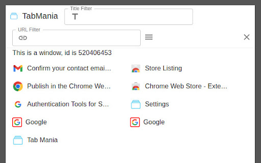 TabMania from Chrome web store to be run with OffiDocs Chromium online TabMania from Chrome web store to be run with OffiDocs Chromium online
