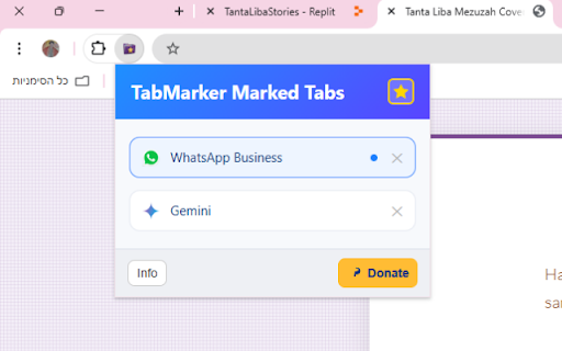 TabMarker from Chrome web store to be run with OffiDocs Chromium online TabMarker from Chrome web store to be run with OffiDocs Chromium online