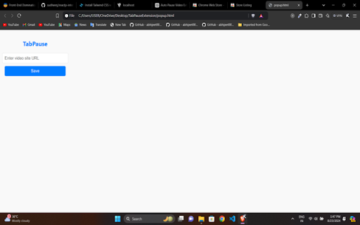 TabPause from Chrome web store to be run with OffiDocs Chromium online TabPause from Chrome web store to be run with OffiDocs Chromium online
