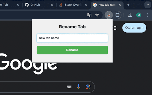 Tab Renamer from Chrome web store to be run with OffiDocs Chromium online Tab Renamer from Chrome web store to be run with OffiDocs Chromium online