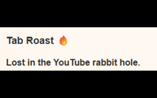Tab Roast from Chrome web store to be run with OffiDocs Chromium online Tab Roast from Chrome web store to be run with OffiDocs Chromium online