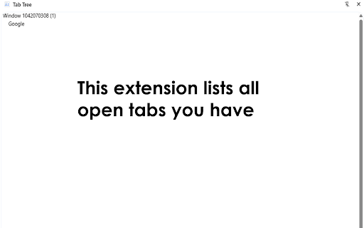 Tab Tree from Chrome web store to be run with OffiDocs Chromium online Tab Tree from Chrome web store to be run with OffiDocs Chromium online