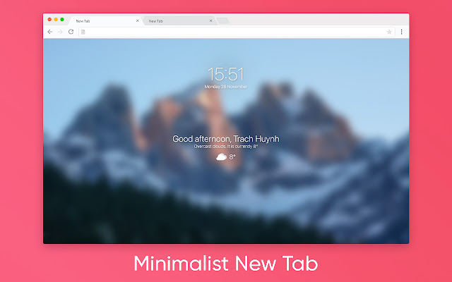 TabX Minimalist New Tab from Chrome web store to be run with OffiDocs Chromium online TabX Minimalist New Tab from Chrome web store to be run with OffiDocs Chromium online
