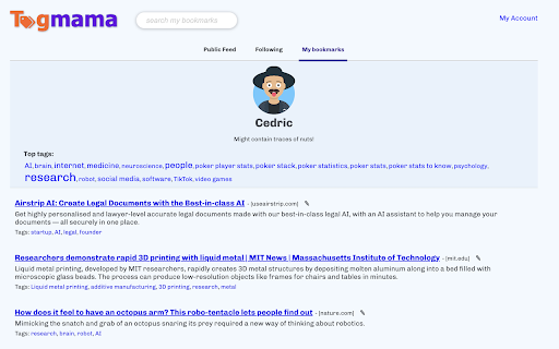 Tagmama: tag the web from Chrome web store to be run with OffiDocs Chromium online Tagmama: tag the web from Chrome web store to be run with OffiDocs Chromium online