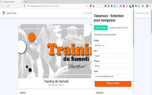 Takamouv Extension pour navigateur from Chrome web store to be run with OffiDocs Chromium online Takamouv Extension pour navigateur from Chrome web store to be run with OffiDocs Chromium online