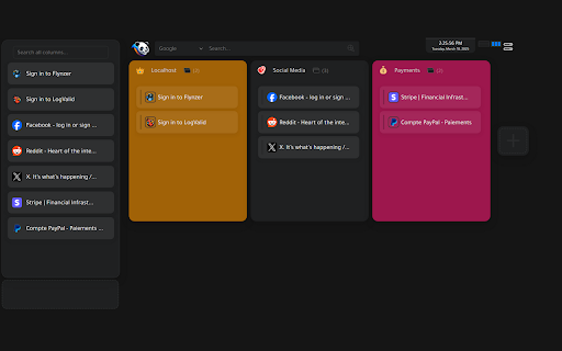Task Board Tab Manager by TabPanda from Chrome web store to be run with OffiDocs Chromium online Task Board Tab Manager by TabPanda from Chrome web store to be run with OffiDocs Chromium online